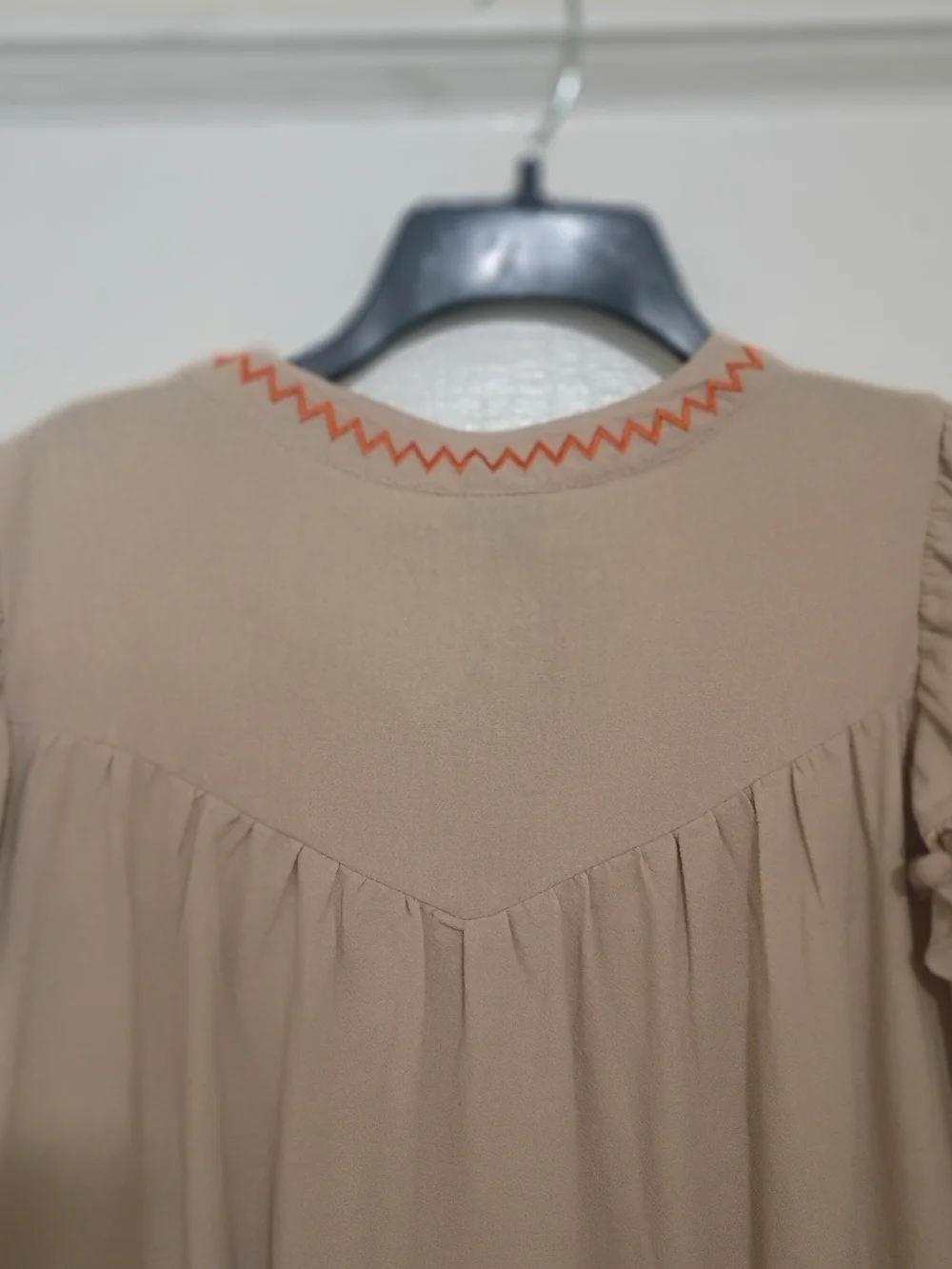 Coco + Carmen Boho Floral Embroidered V-Neck Pom Pom Freya Tier Dress L/XL New! - Picture 10 of 12